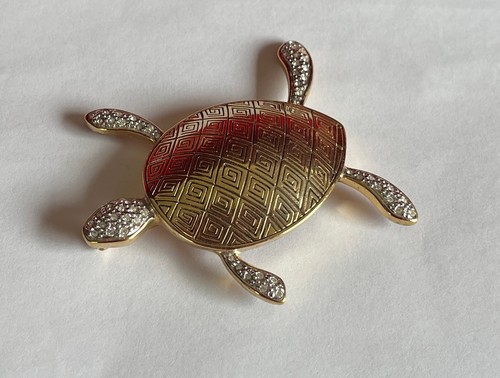 Ample broche tortue metal - broche,