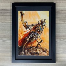Tomb Kings Encadré Art Liche Khemri Mort Warhammer Âge De Sigmar Old Monde Aos