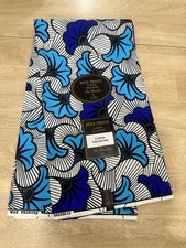 TISSU WAX polycoton  fleurs de