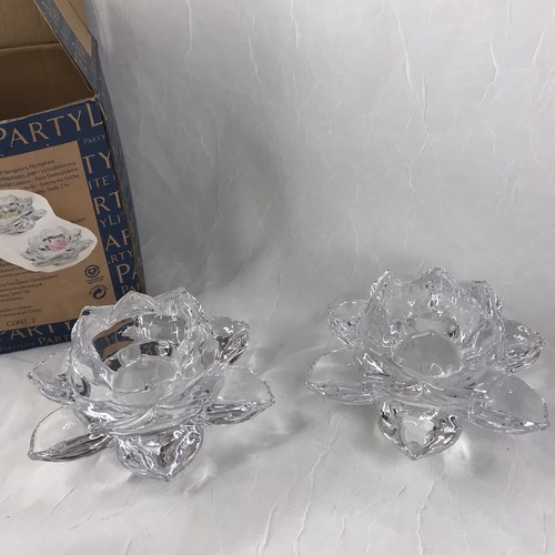 Partylite crystal lotus - 2x,