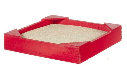 Maison poupées rouge sable - poupées,