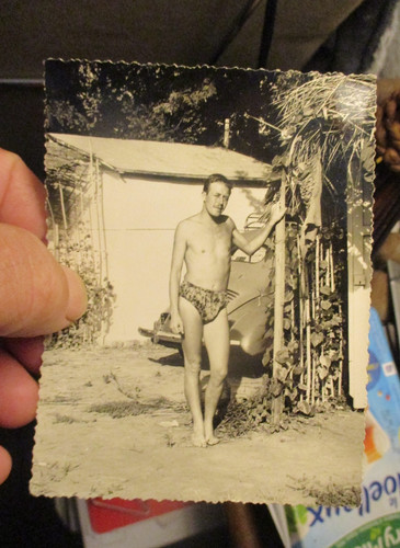 Ancienne photographie baigneur - photographie,