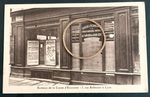 Old postcard lyon - 69, front