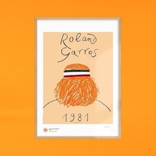 Roland Garros - Tennis - 1981-  AFFICHE POSTER Officielle 70x100 Cm