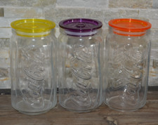 Lot 3 bocaux en verre boite à bonbons biscuits Coca Cola Canette Can RARE 18cm