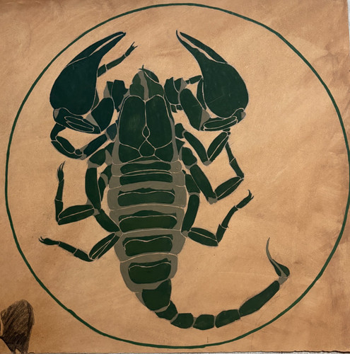 Nature morte scorpion peinture - nature,
