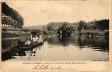 CPA Conde Ponton de peche