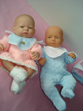 Ancienne poupée  : Lot de 2 ,rose et bleu ;un garçon et une fille.Berenguer Effe