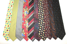 Lot De 10 Cravates En Soie