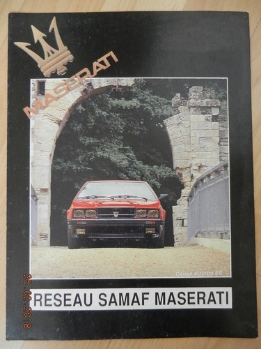Catalogue maserati biturbo - maserati,