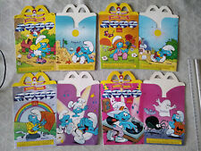 PREMIUM TOY - HAPPY MEAL - MC DONALD – LUNCH BOX SCHTROUMPFS set complet – 2000