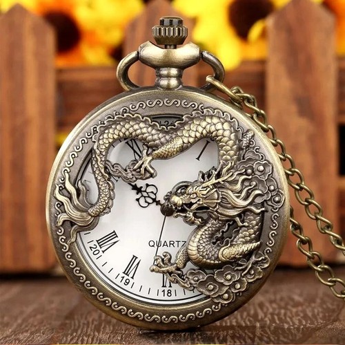 Montre gousset dragon - montre,