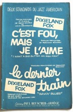 Partition vintage double sheet music LOUIS ARMSTRONG : Savoy BLues + 1 * 50's