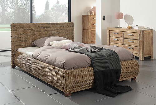 Meuble wolf lit rotin - en,