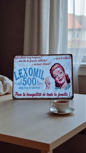 Plaque métal vintage - , lexomil