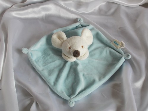 Doudou souris bleu blanc - doudou, et