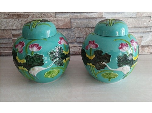 Une paire pots gingembre - pots, à