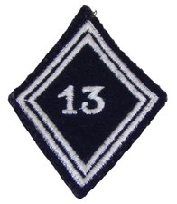 Losange de bras modèle 45 13ème Régiment de Dragons Parachutistes RDP troupe