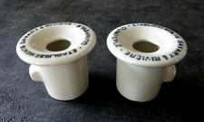 Objets d'écriture - 2 encriers scolaires publicitaires -Quimperlé Finistère Rare