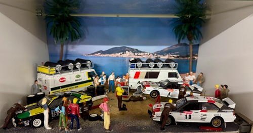 Diorama assistance rallye audi - assistance,