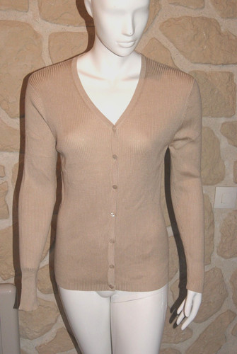 Gilet cardigan beige taille - taille, xl
