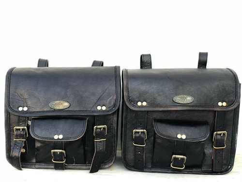 Sacoches moto cuir de - sacoches, en