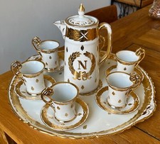 service à café Napoléon, style empire,Capodimonte ?