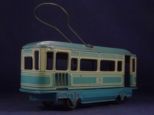 Ancien rare jouet - tôle, tram