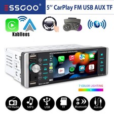 1 Din récepteur autoradio 5.0 pouces lecteur MP5, support FM Apple CarPlay