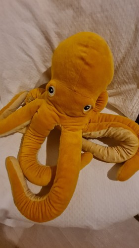 Doudou grande pieuvre jaune - grande,
