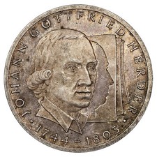 Allemagne - 10 deutsche mark 1994 - argent - Johann Gottfried Herder - KM.184