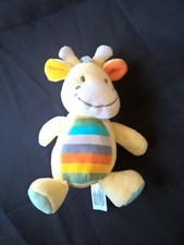 DOUDOU GIRAFE JAUNE ORANGE