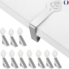 10 Pièces Pince Nappe, Pinces pour Nappe décoratives en Acier Inoxydable é