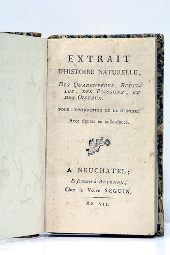 Extrait histoire naturelle - extrait,