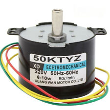 New 50KTYZ Synchronous Motor AC220V 6-10W 2.5-50RPM Permanent Magnet Gearmotor