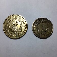 Lot 1 Et 2 Francs Morlon 1935