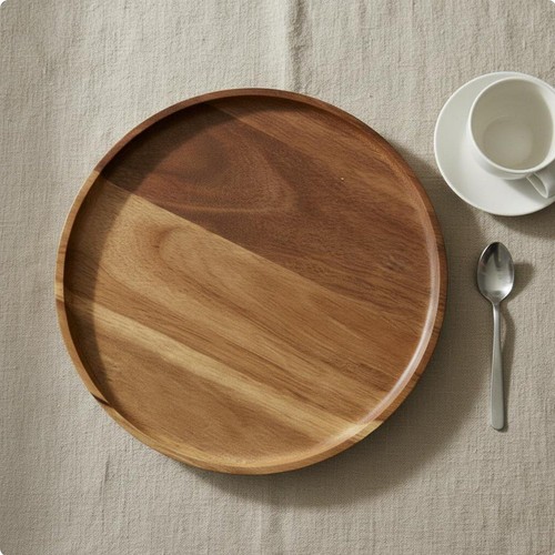 Plateau rond bois plat - plateau,
