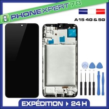 ECRAN LCD SUR CHASSIS POUR SAMSUNG GALAXY A15 4G & 5G A155F A156B + KIT OUTILS