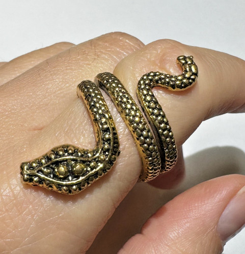 Bague serpent or - bague,