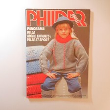 1983 PHILDAR mailles 101 tricot patron couture mode enfant vintage France N6933
