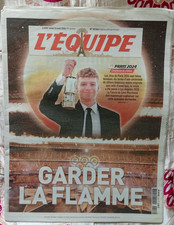 L'EQUIPE, Spécial Paris 2024, "Garder la flamme", Lundi 12 aout 2024
