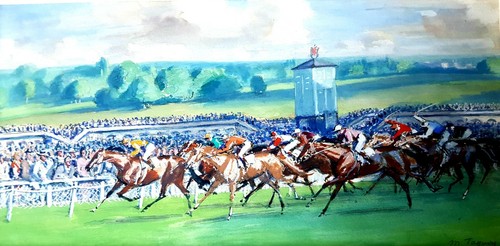 Superbe gouache signée - superbe, de