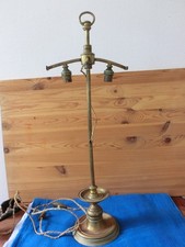 PIED DE LAMPE D ATELIER XXEME 1930/1950 LAITON FONDU