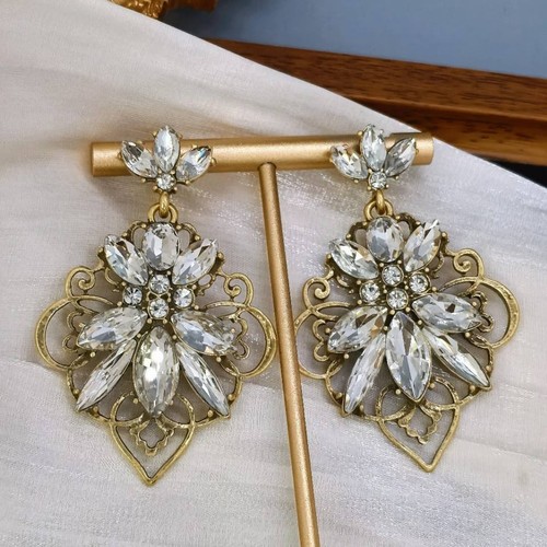 Boucles oreilles cristal - d’oreilles,