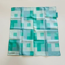 Mini écharpe en soie bleu