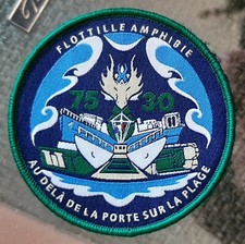 75 ANS FLOTTILLE AMPHIBIE Patch tissu  Marine Nationale Fusilier Marin ORIGINAL