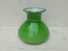 Abat jour en opaline vert