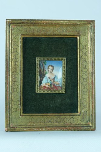 Ancienne miniature portrait - ancienne,