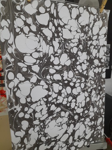 Papier marbré cuve - la, de