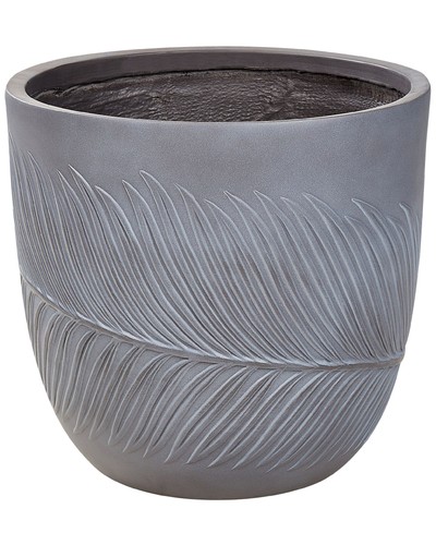 Pot fleurs gris - de, fibres